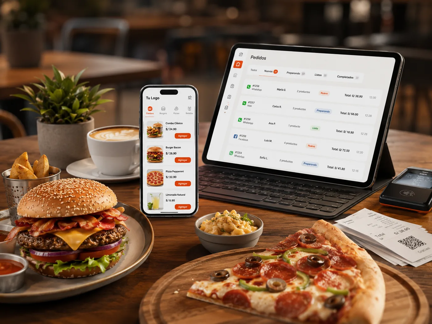 Solución digital gastronómica para restaurantes y fast food